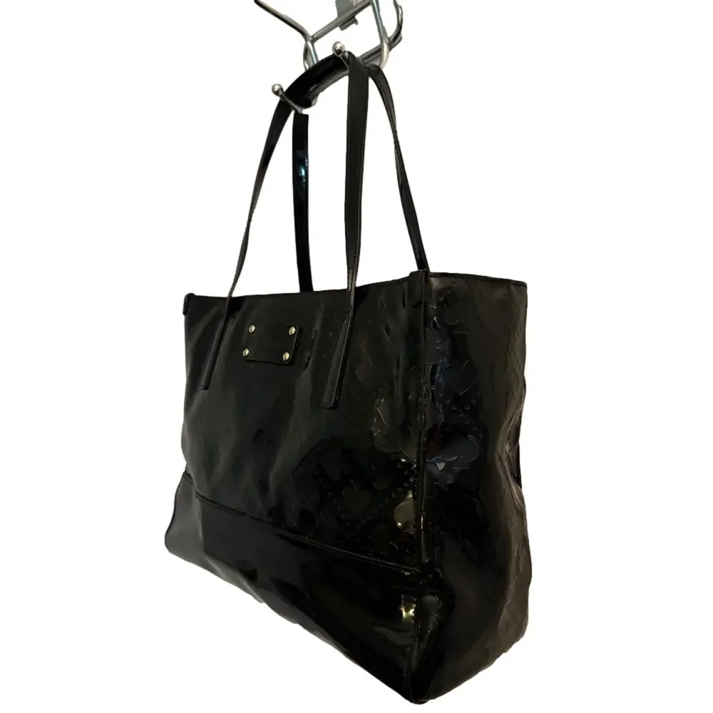 KATE SPADE ♠️ Quinn Beale Street Black Patent Shoulder Bag